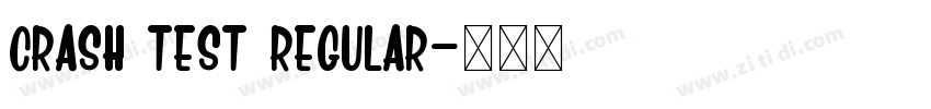 Crash Test Regular字体转换